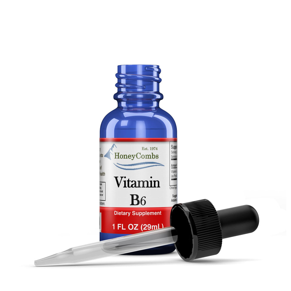 Vitamin B6 Pyridoxine liquid drops bottle - hero image