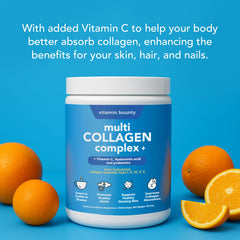 Collagen ingredients: hyaluronic acid, probiotics, vitamin C