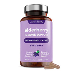 Bottle of Vitamin Bounty Elderberry Capsules