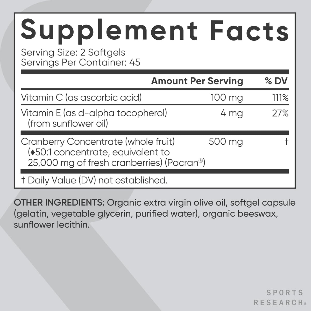 Vitamin C 100 mg softgel