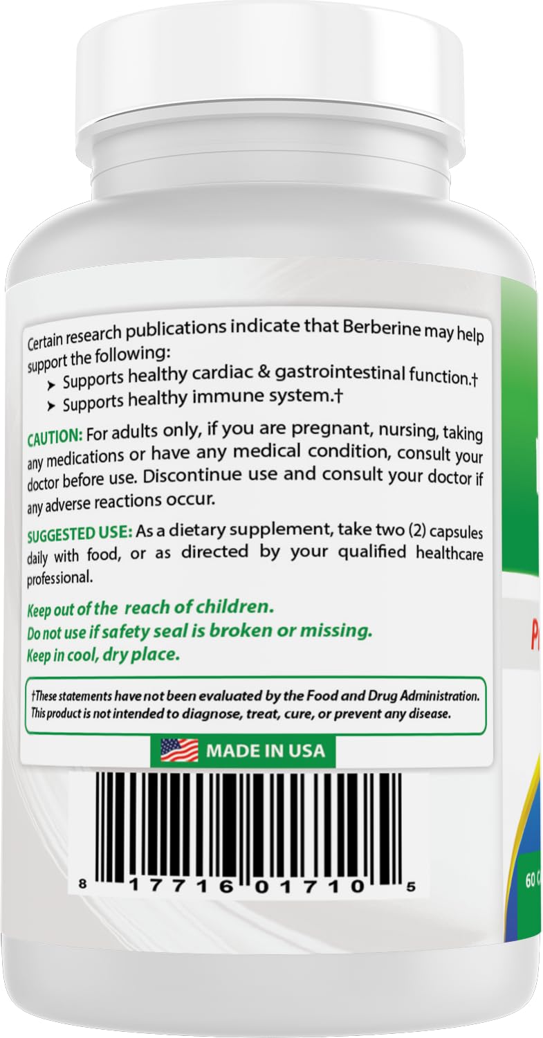 Vitamin C 120mg and Zinc Gluconate 30mg included with Berberine Plus