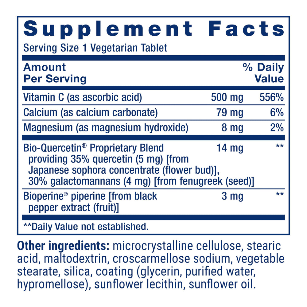 Vitamin C with black pepper extract enhancing absorption