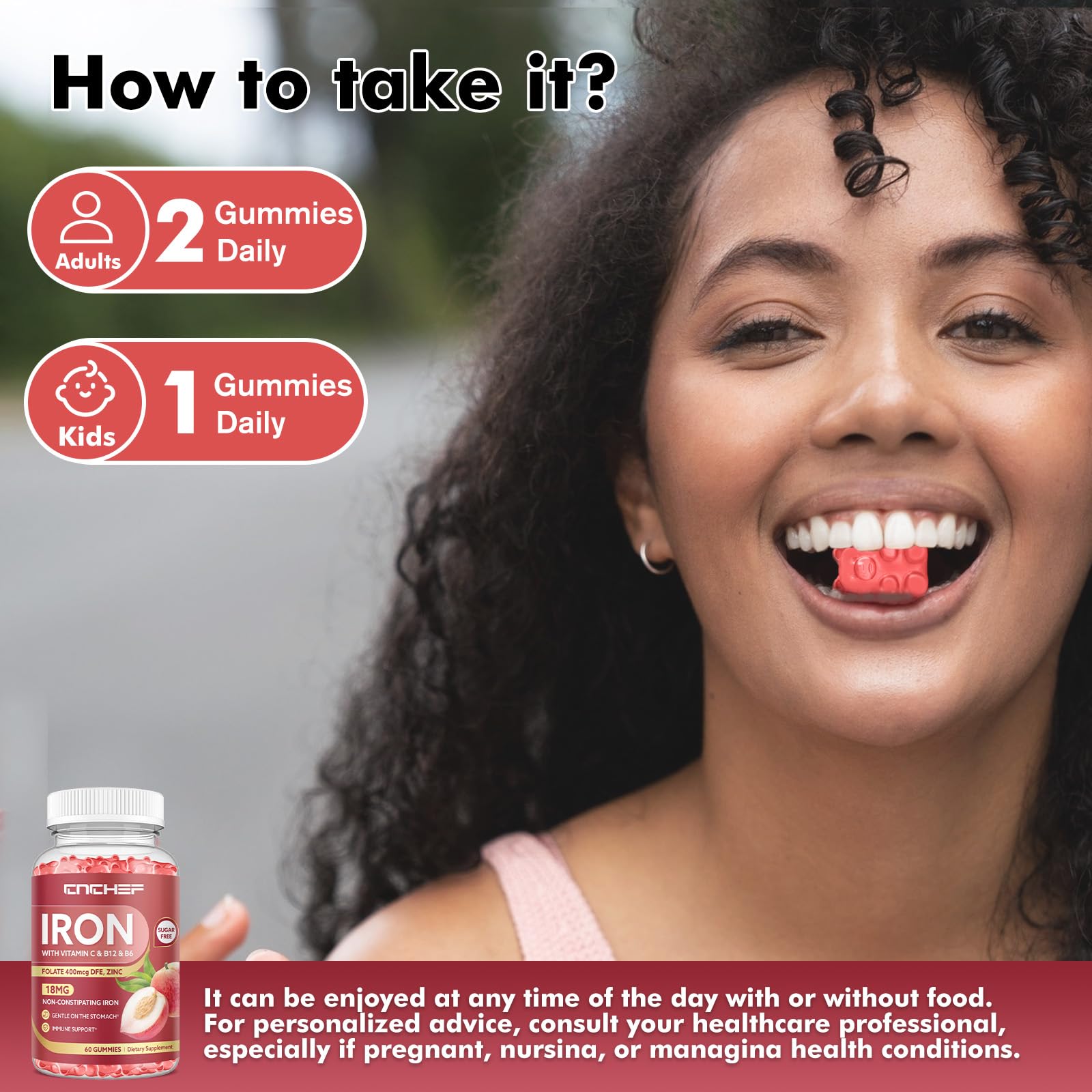 Immune-support blend of Vitamin C, B12, B6, Folate and Zinc graphic