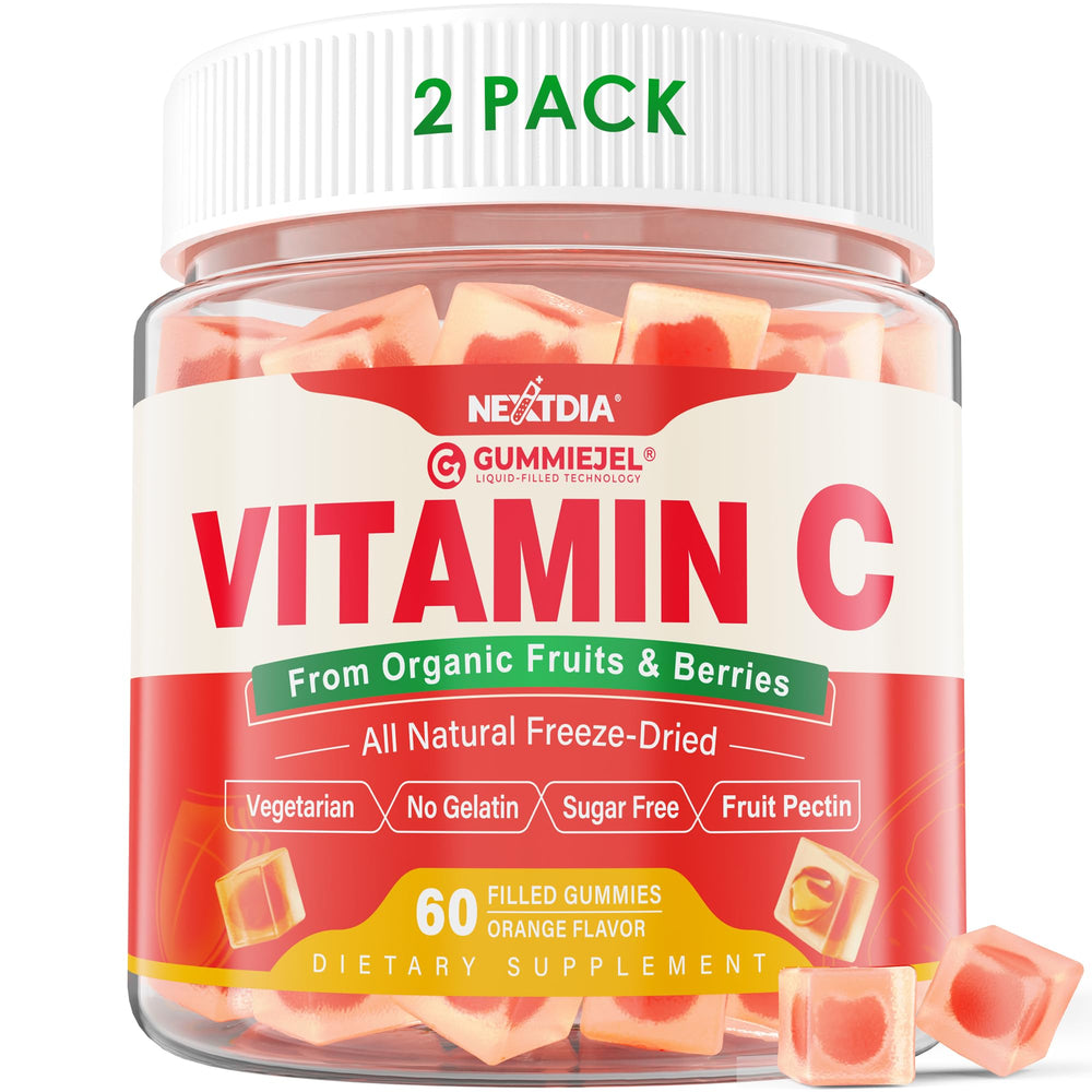 Hero image of two pack organic vitamin C gummies