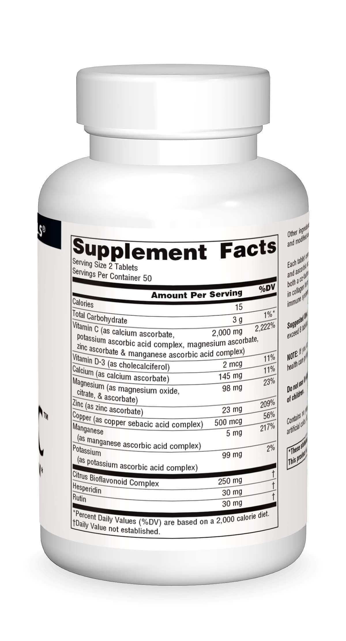 Vitamin C immune support from five mineral ascorbates