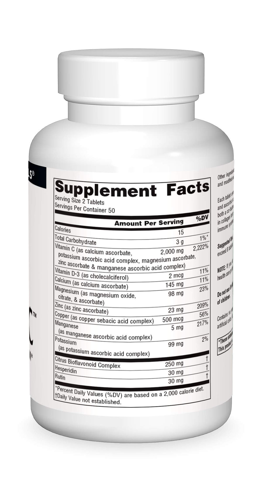 Vitamin C immune support from five mineral ascorbates