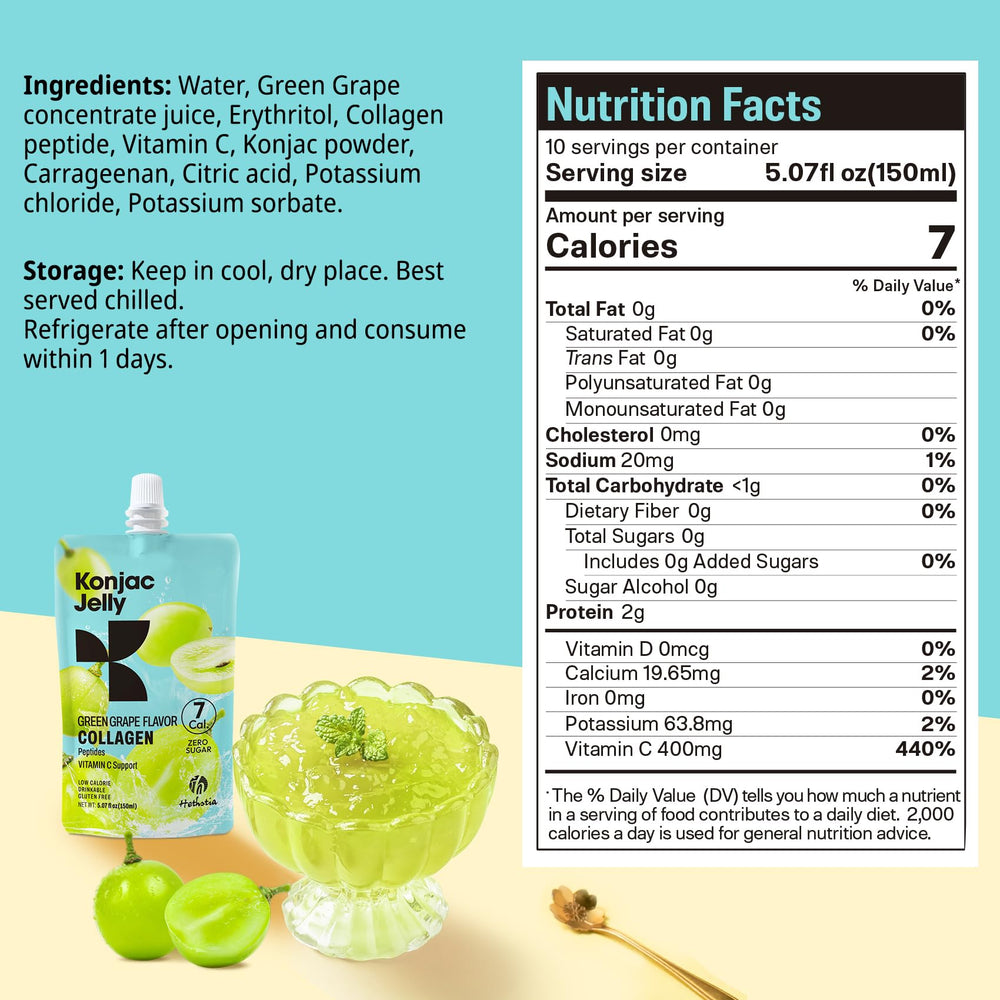 Vitamin C fortified konjac jelly for immune support