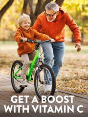 Illustration highlighting immune support benefits of Vitamin C with Rose Hips