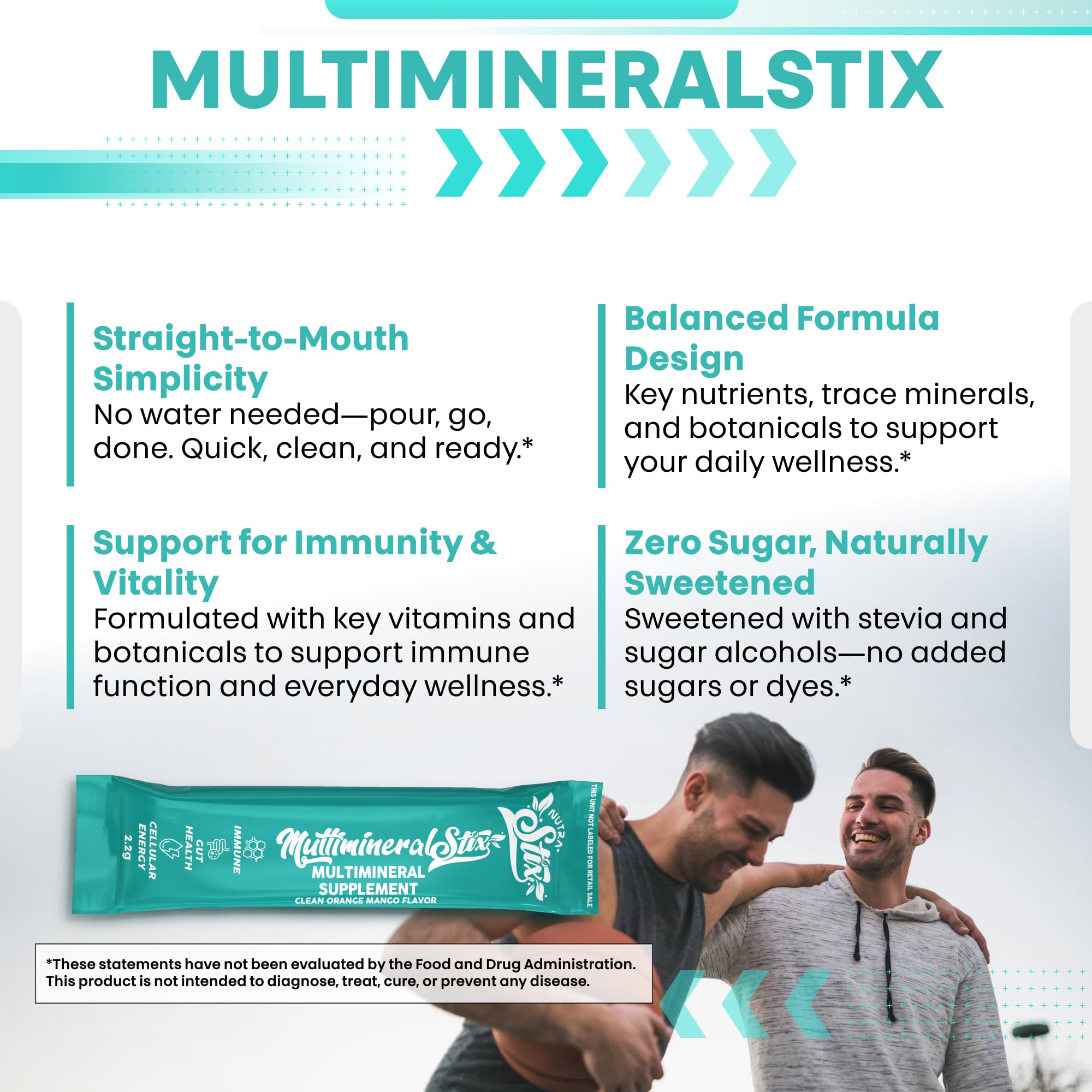 Vitamin C, Zinc, and Magnesium sticks supplement