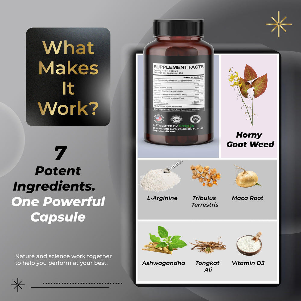 Vitamin D3, Ashwagandha, and Tongkat Ali for energy