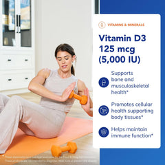 Illustration highlighting bone health support from Vitamin D3