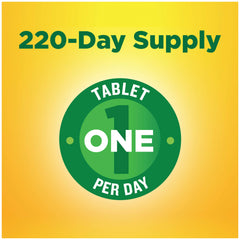 Vitamin D3 bottle with tablets spilled on a white surface