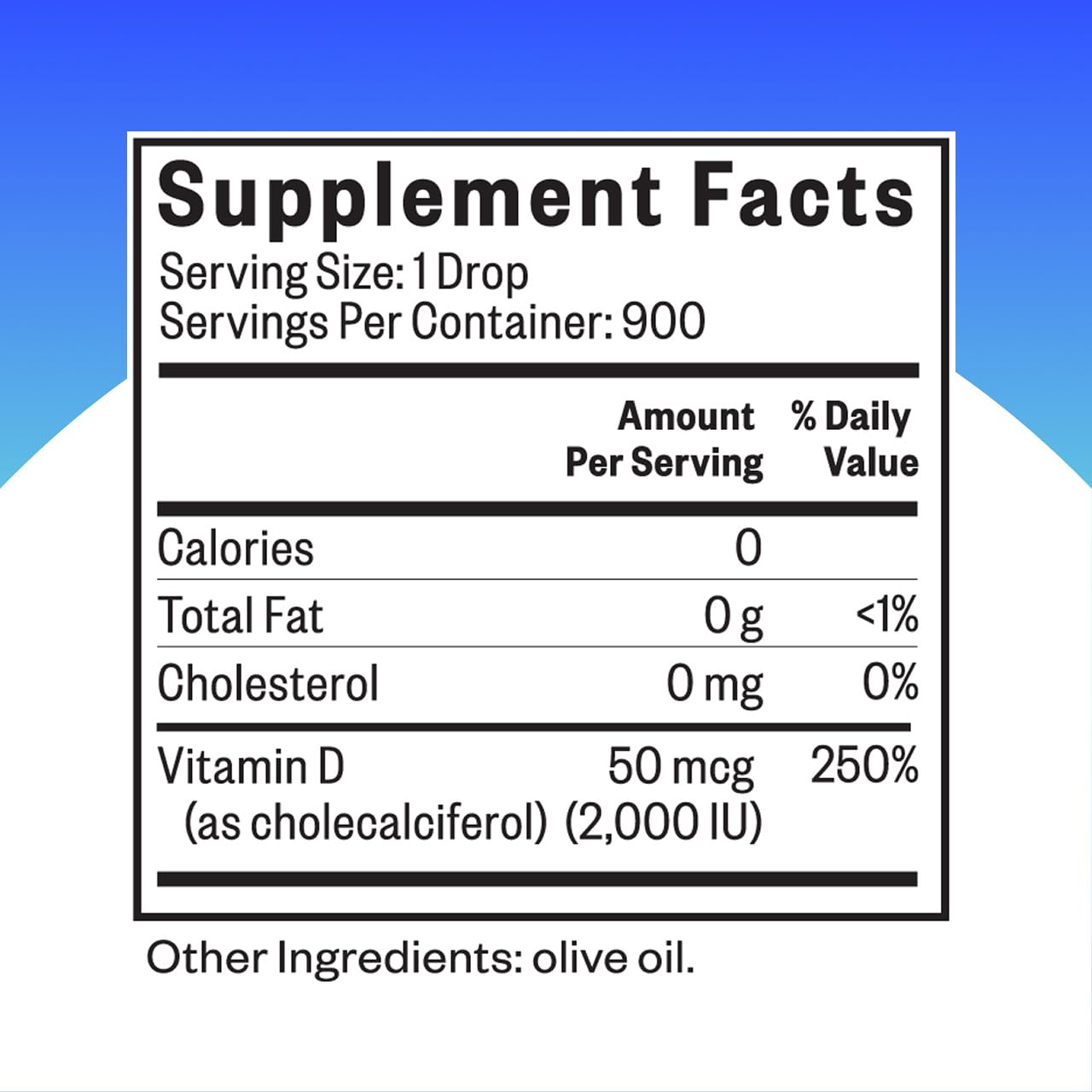 Close-up of Vitamin D3 Drops bottle