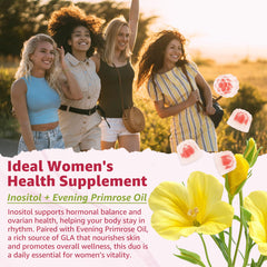 Vitamin D3, Folate and B12 combined with inositol support.