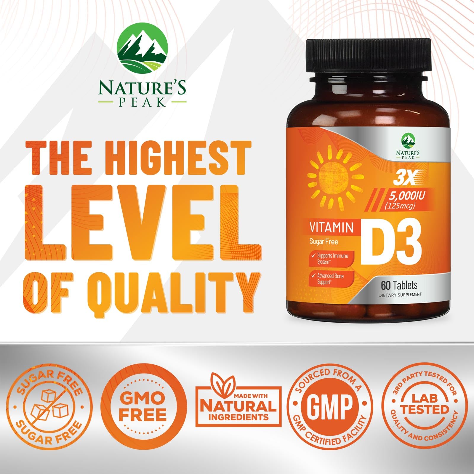 Vitamin D3 supports immune health, bones, teeth and muscles
