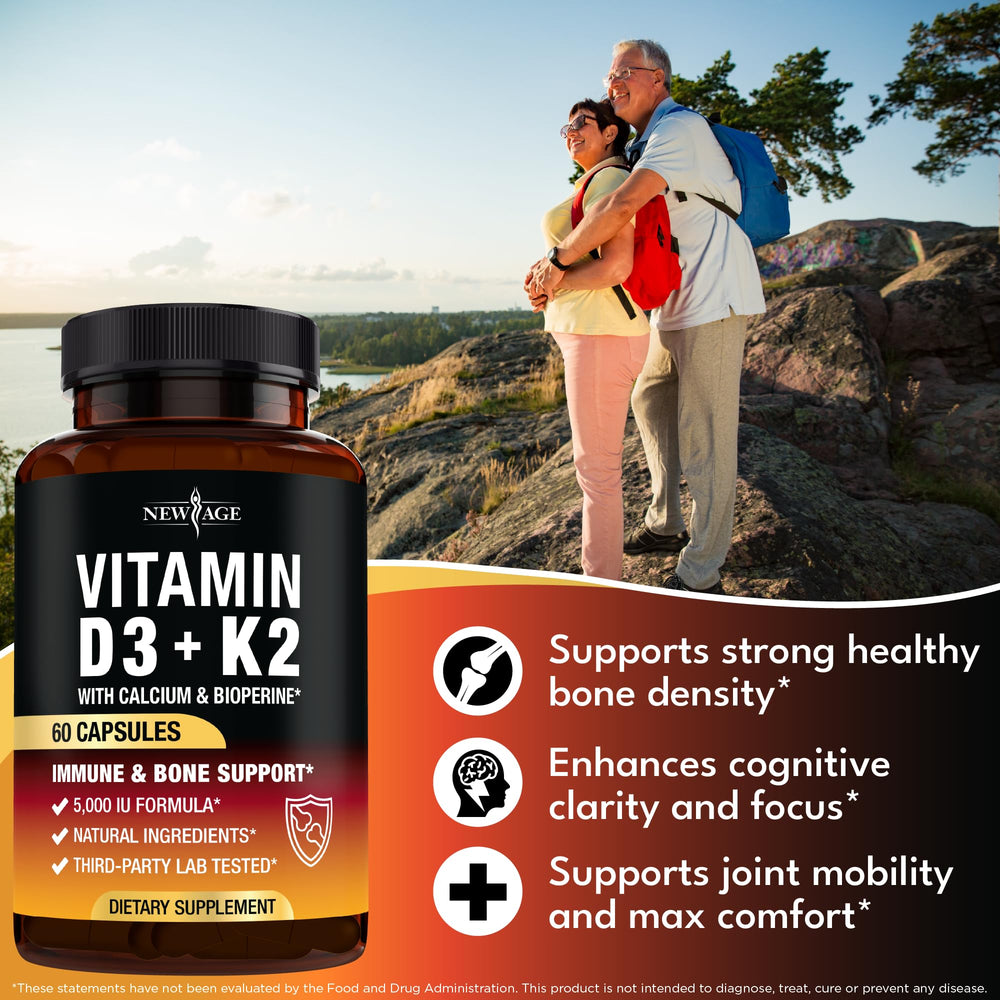 Image showing immune support benefits from Vitamin D3 and K2