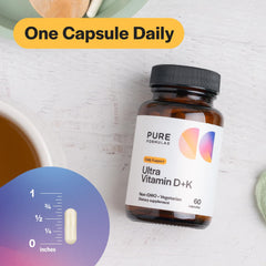 Packaging highlighting immune, bone, and heart health benefits