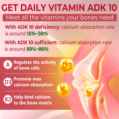 Packaging and bottle of Vitamin D3 K2 A Gummies