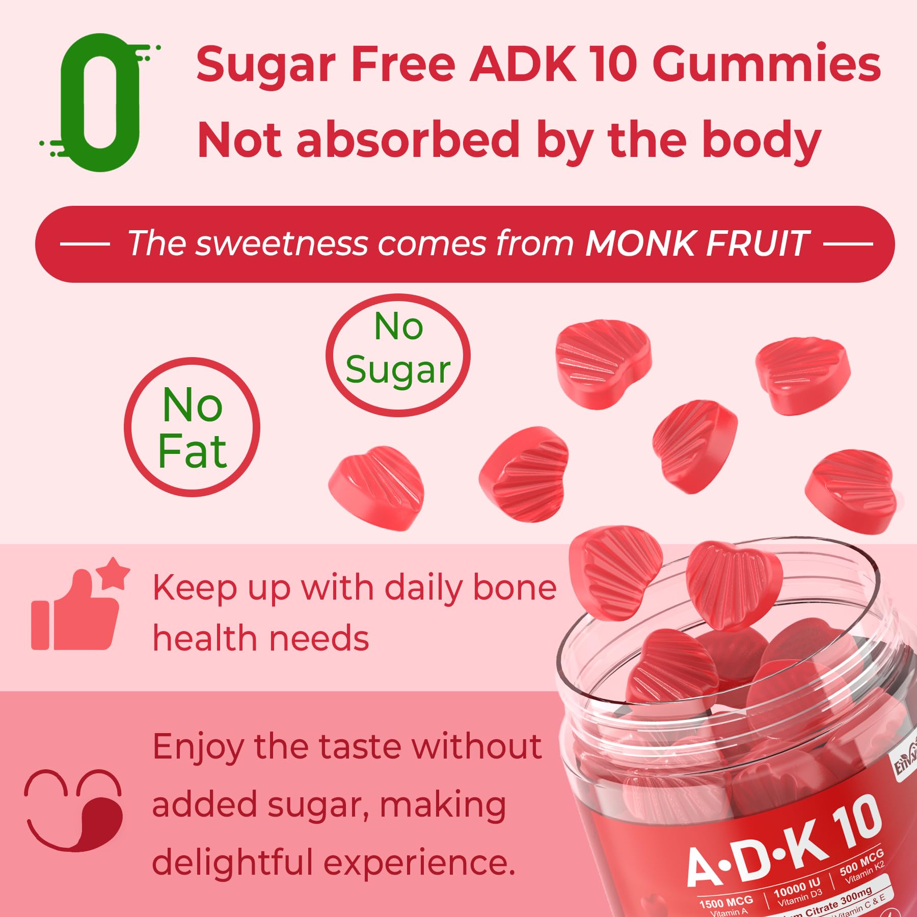 Healthy lifestyle scene with vitamin gummies and fruits