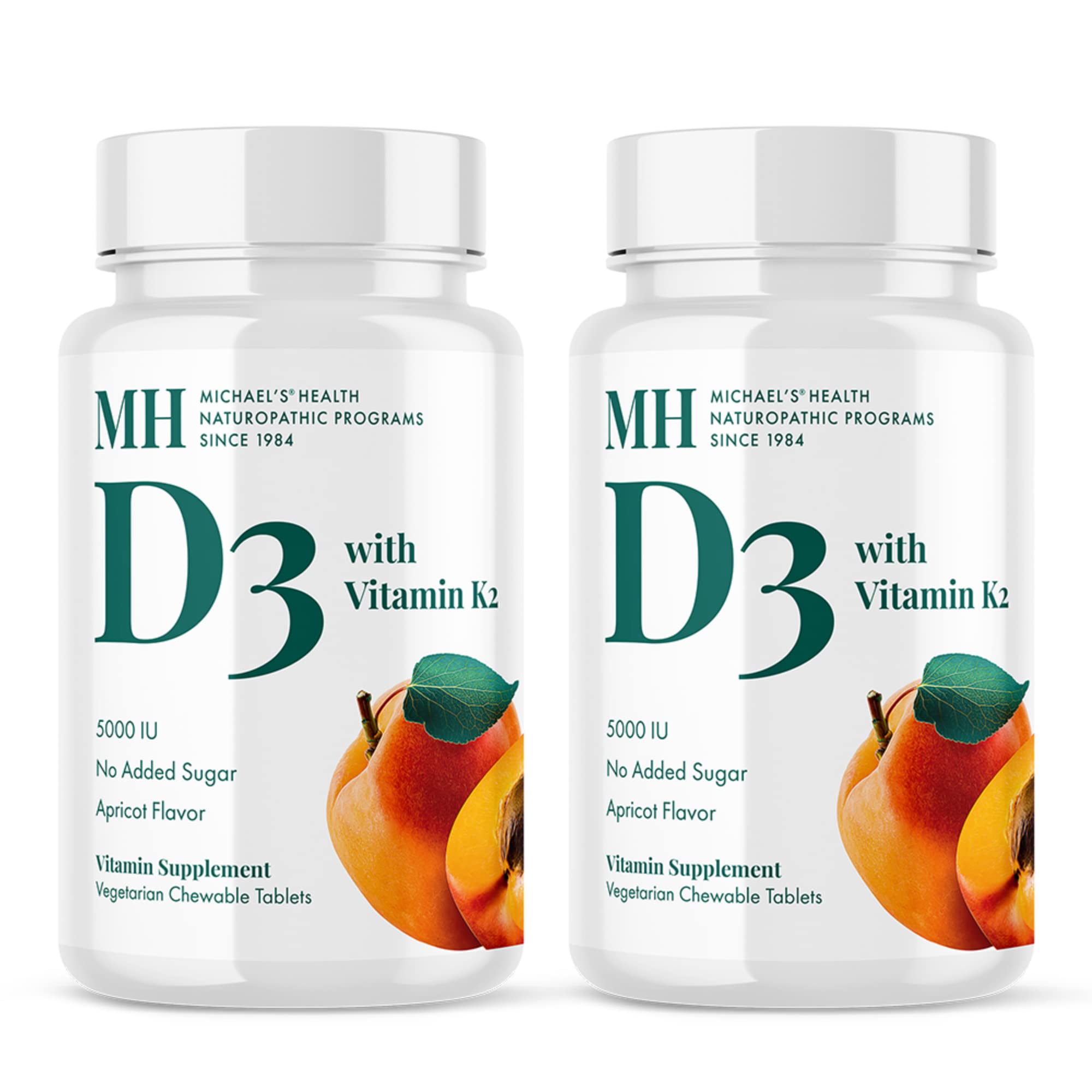 MICHAEL'S Health Naturopathic Vitamin D3 with K2 Apricot Chewables packaging