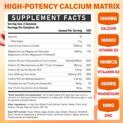 Gummies containing Vitamin D3, K2 and B complex