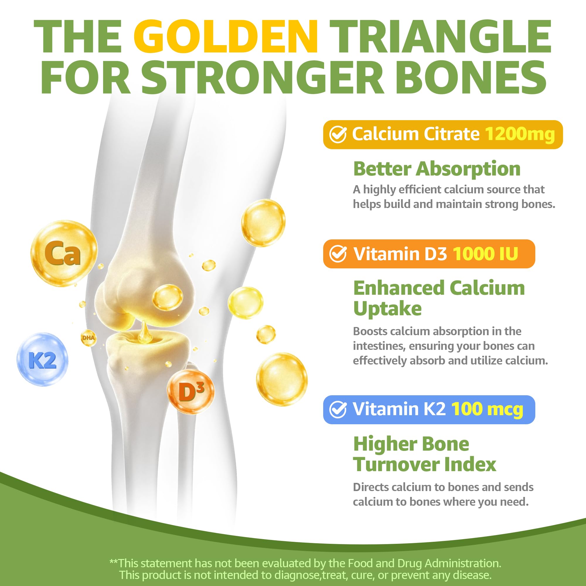 Vitamin D3 and Vitamin K2 supplement icons