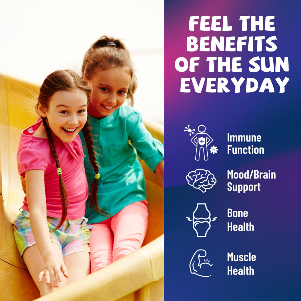 Kids Vitamin D3 K2 drops orange-flavor bottle