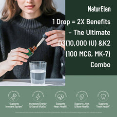 D3 K2 drops with MCT oil showing absorption benefits