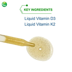 Sublingual D3/K2 oil dropper for adults and kids