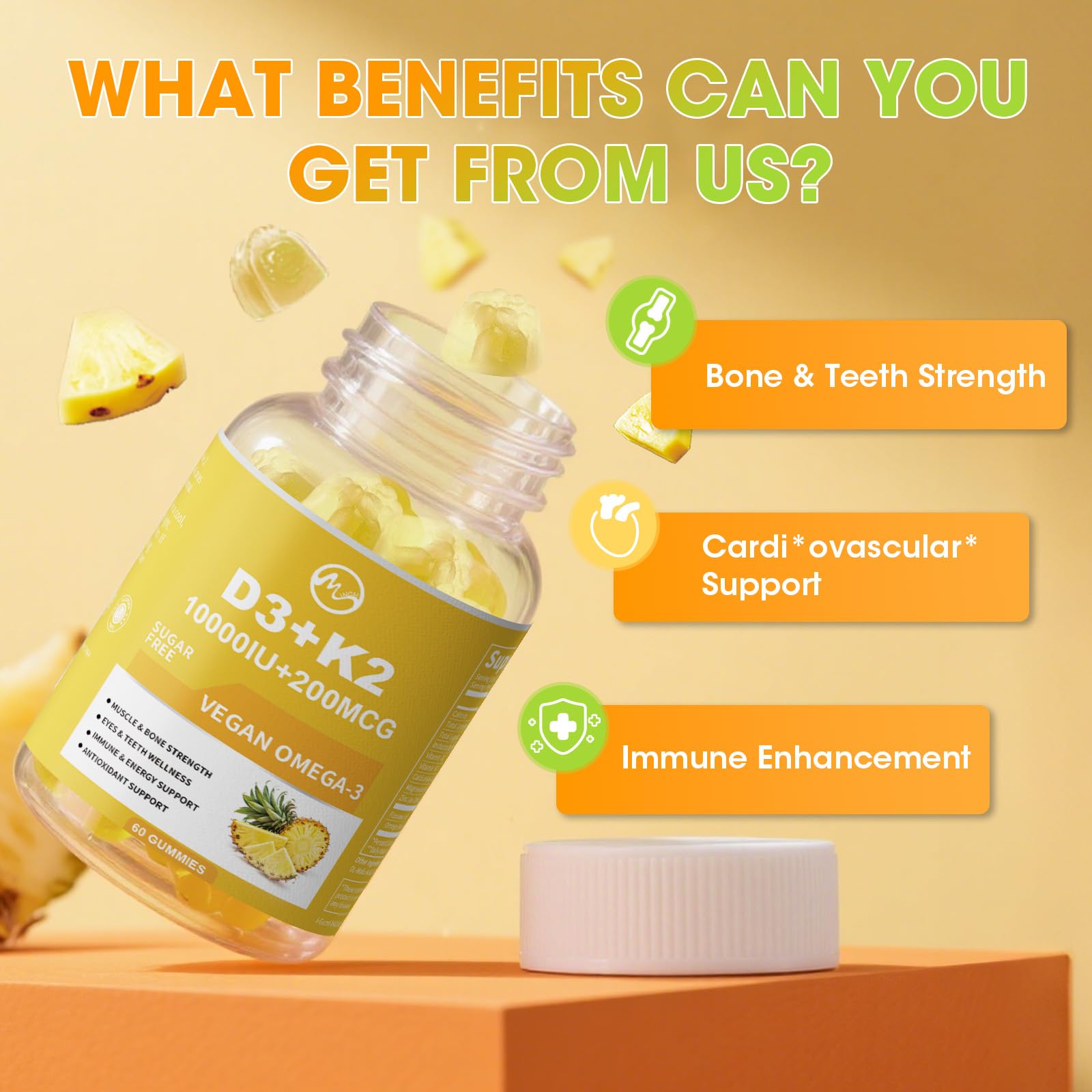 Close-up of packaging label with ingredients and certifications