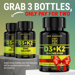 Vitamin D3 K2 Zinc immune support close-up