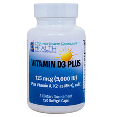 VITAMIN D3 PLUS bottle front label