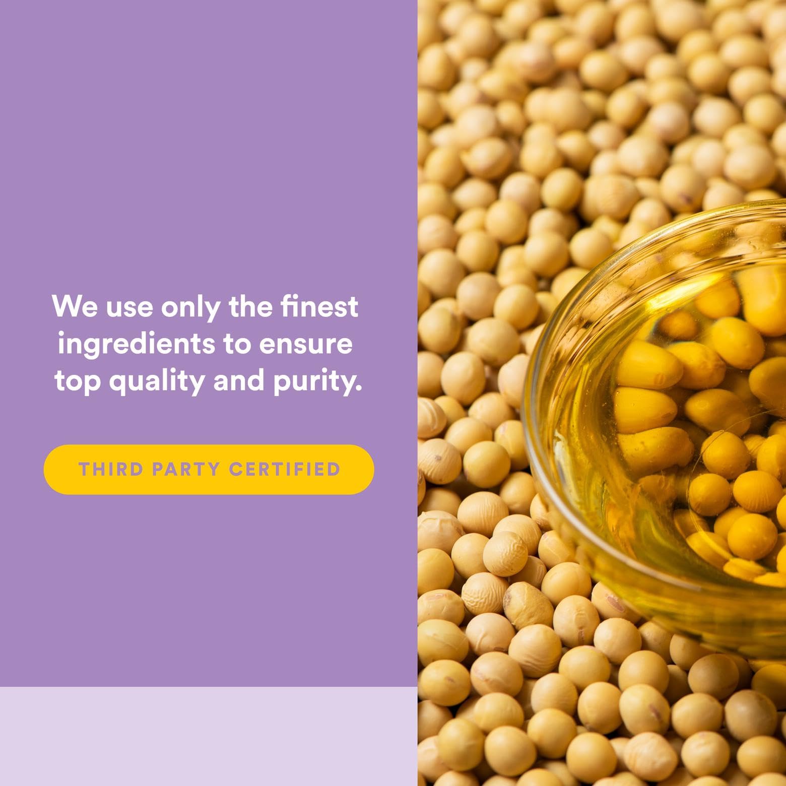 Close-up of the vitamin E softgels