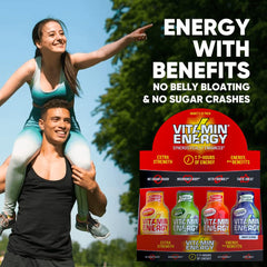 Vitamin Energy B-vitamins bottle boosts metabolism and energy conversion.