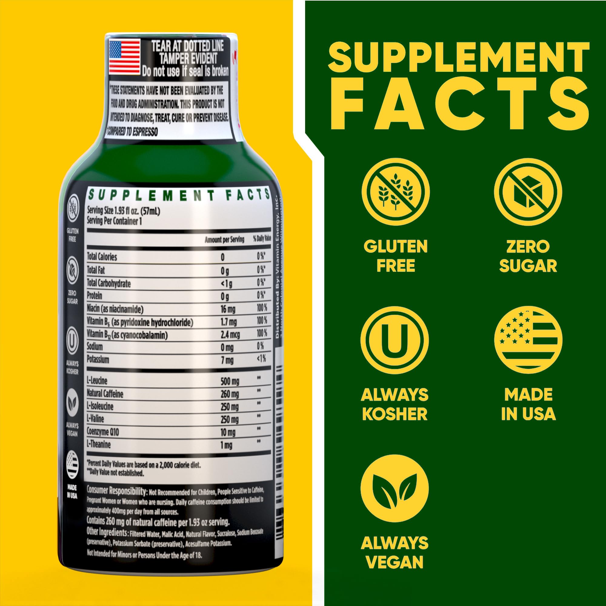 Vitamin Energy Focus grape pack showing 24 shots for daily productivity