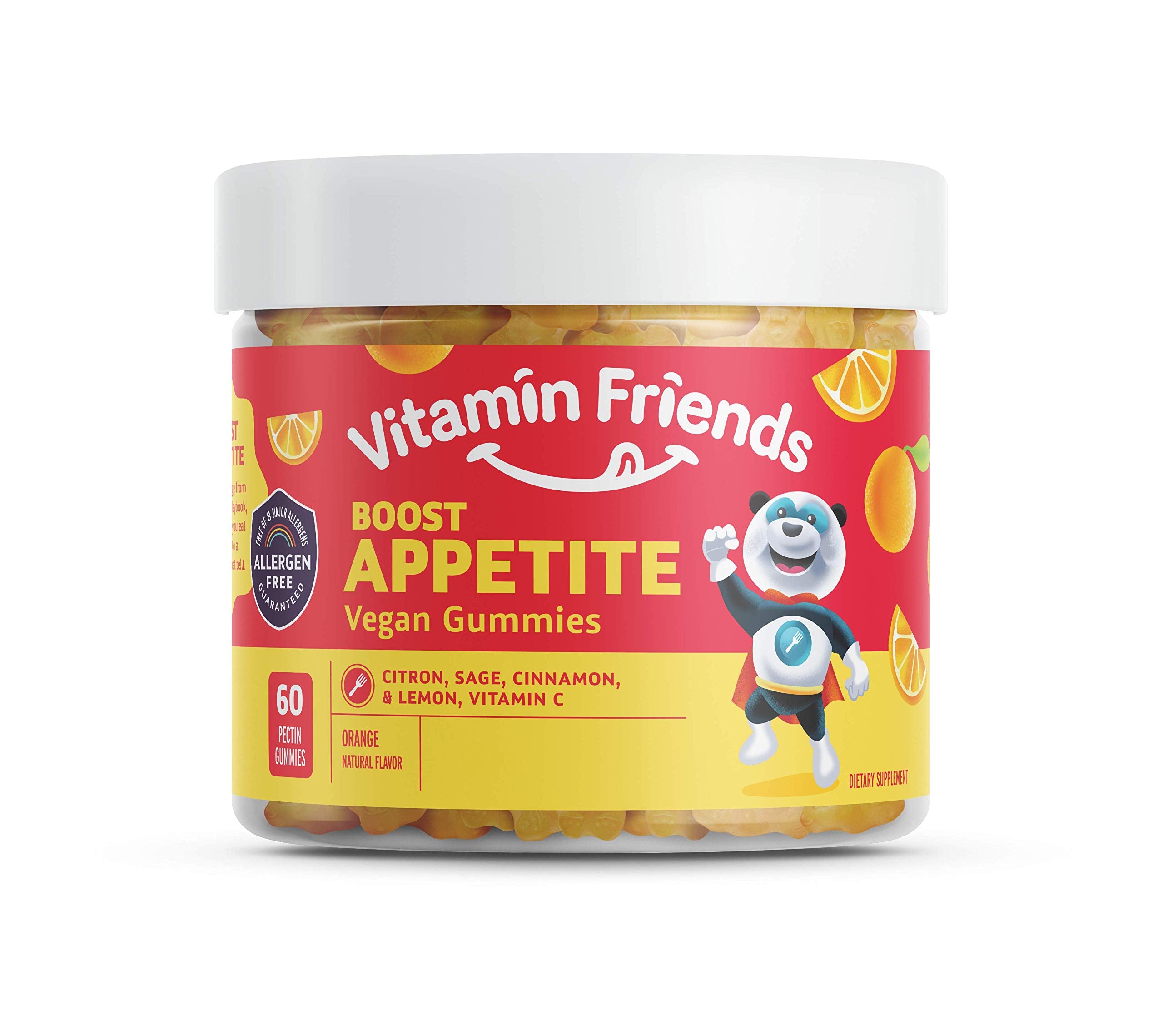 Vitamin Friends appetite gummies for kids orange flavor – 60 count hero image
