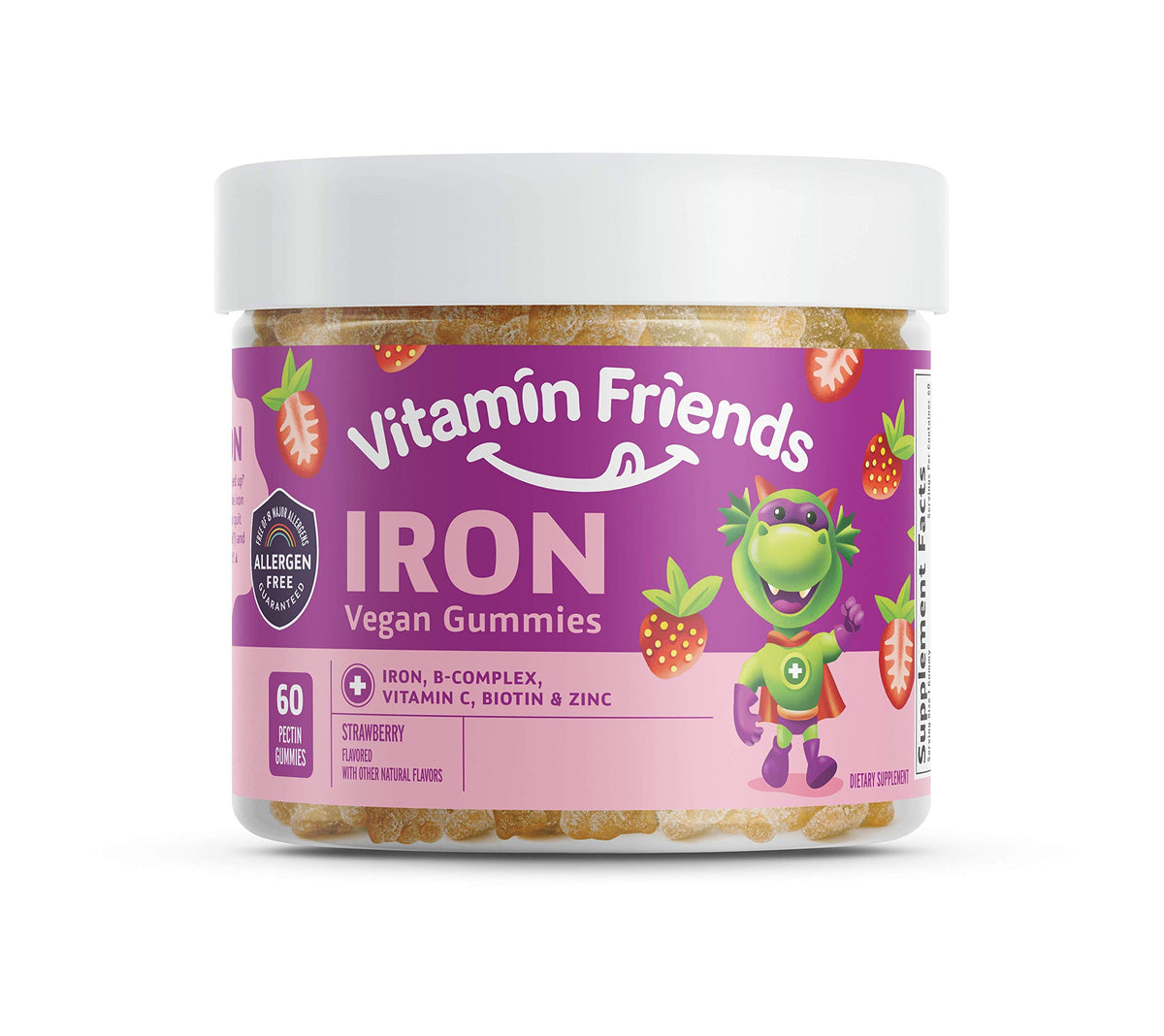 Front packaging of Vitamin Friends Kids Iron Gummies