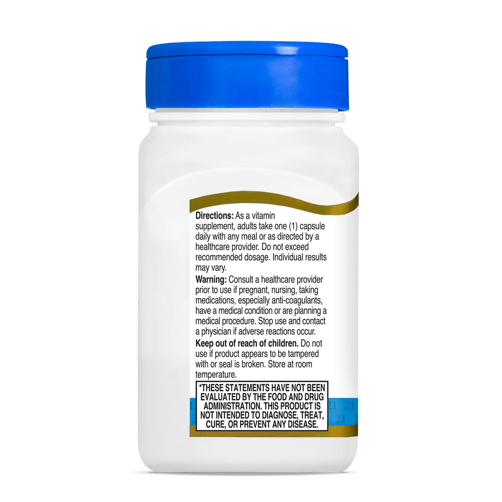 No added sugar, salt, yeast or artificial flavors in Vitamin K2 MK-7 capsules