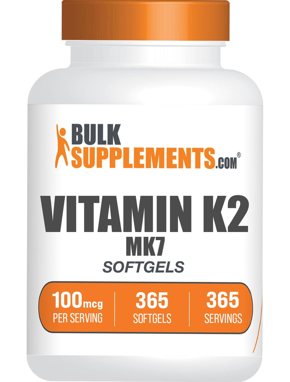 BulkSupplements Vitamin K2 MK7 softgels bottle with label