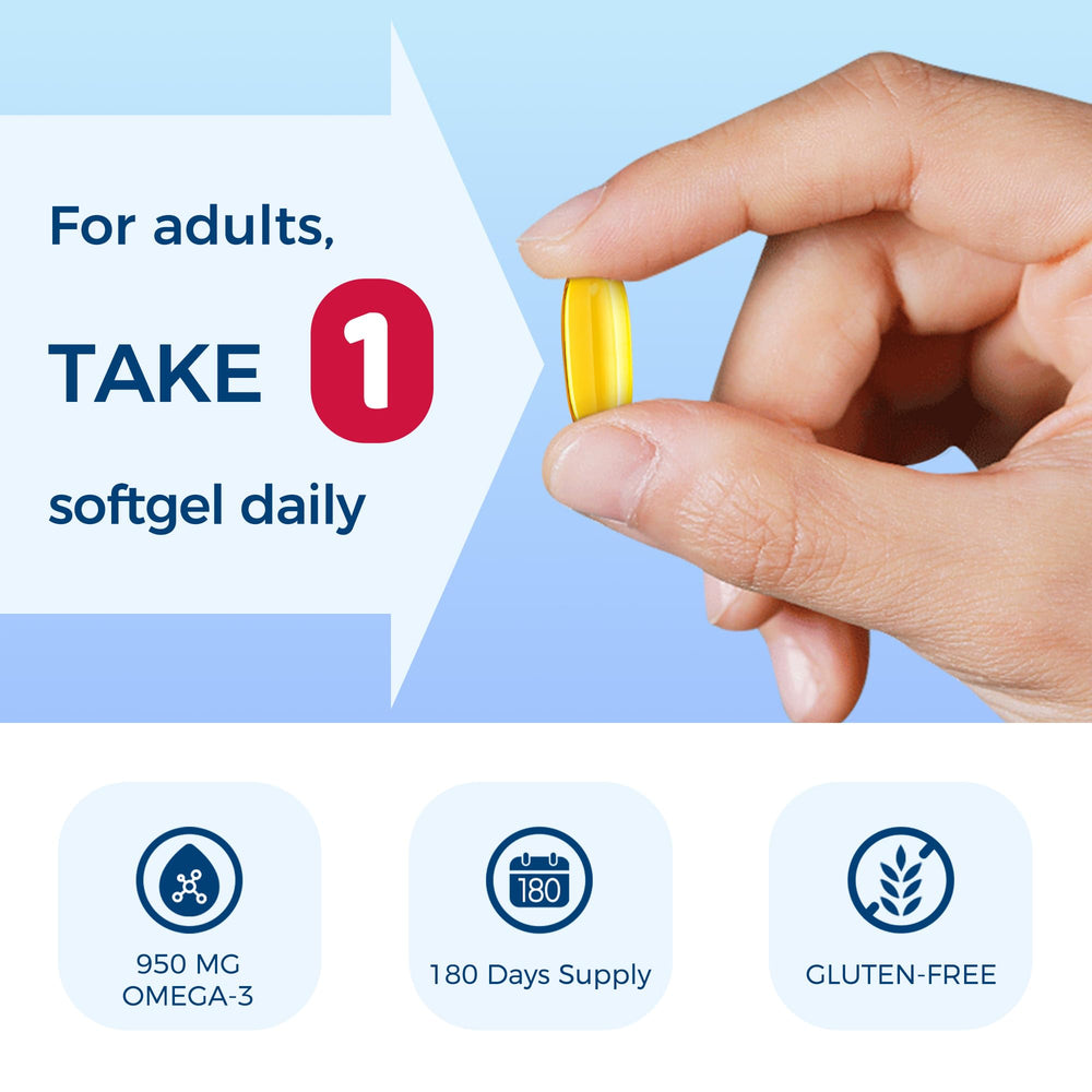 Graphic showing heart, brain, and joint health benefits