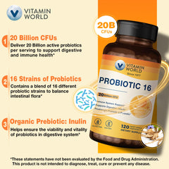 Non-GMO and gluten-free probiotic packaging label