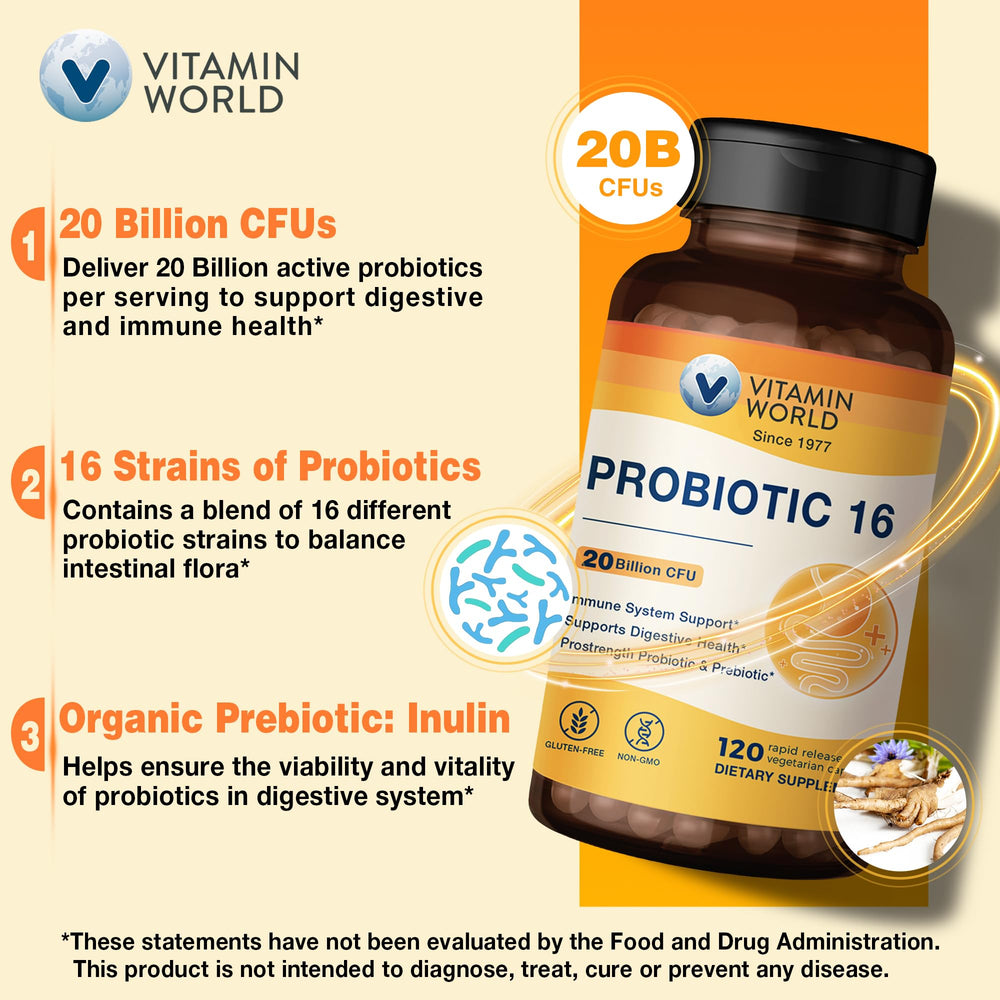 Non-GMO, gluten-free probiotic supplement