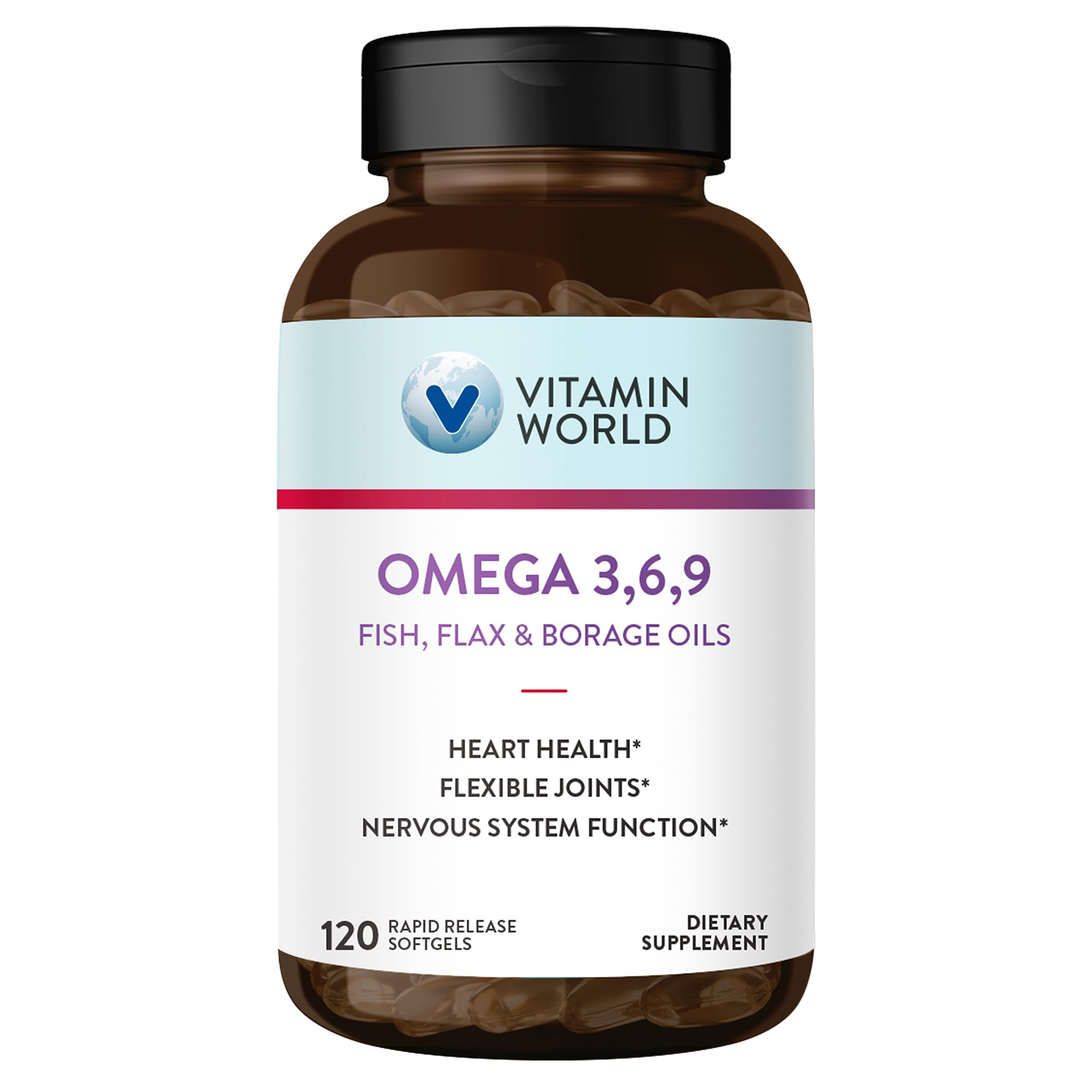 Vitamin World Triple Omega 3-6-9 3000mg bottle front