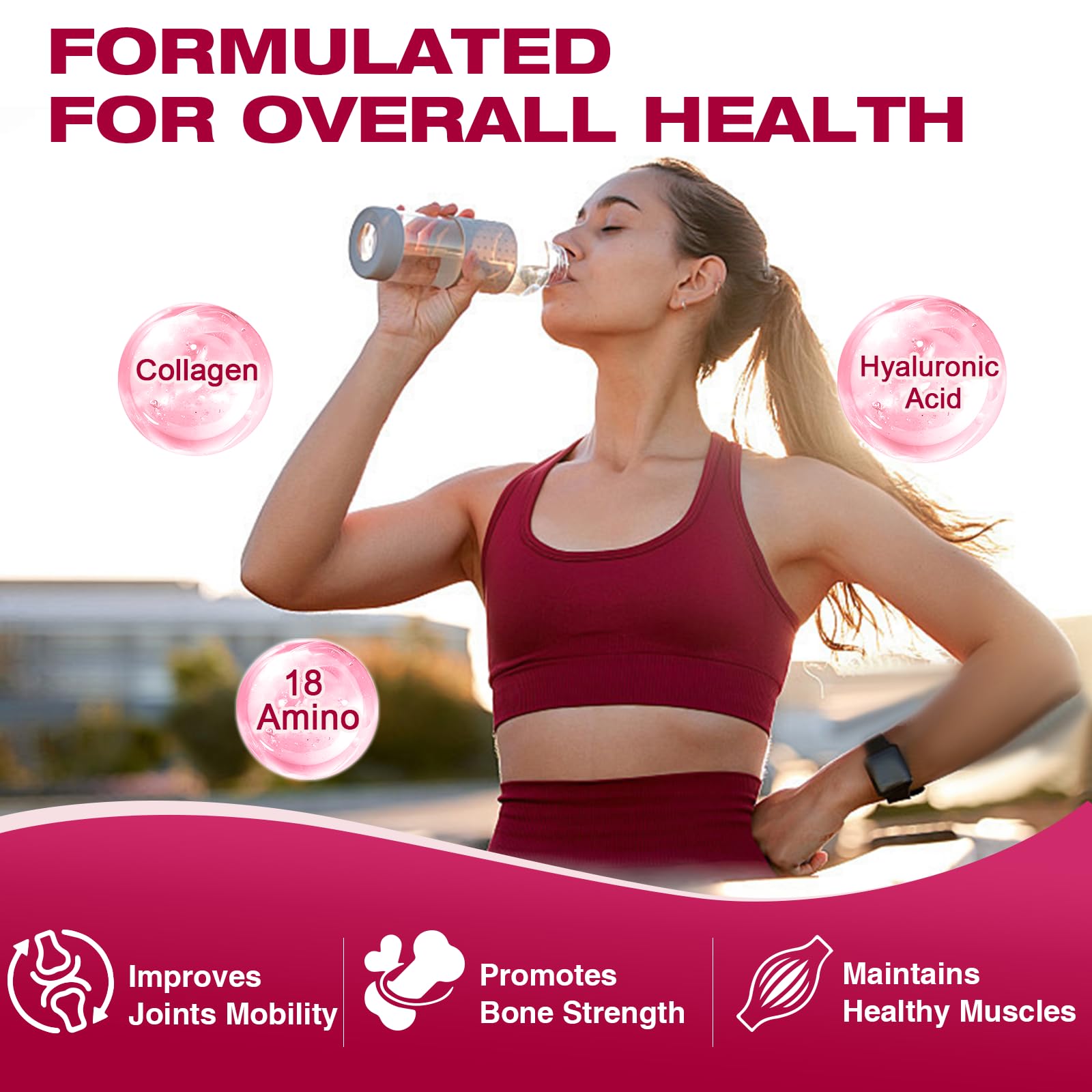 Vitamin C supports collagen production and absorption