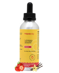 Vitaminally Vegan Liposomal Collagen Booster Drops bottle on white background