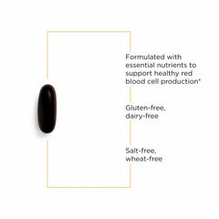 Vitamin C, B12, and folate in iron supplement