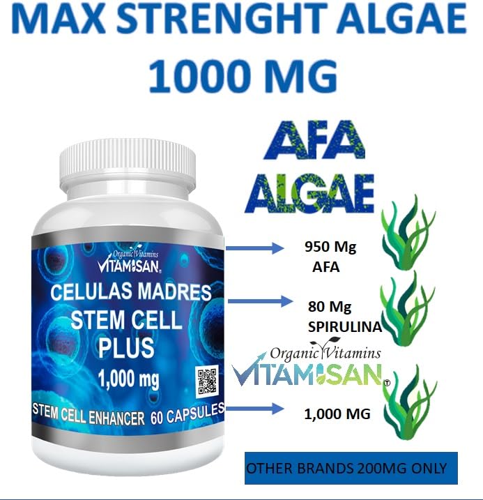 AFA and Spirulina ingredients for Vitamisan 1000 mg