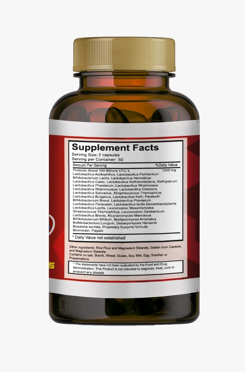 Vitamisan Digestive Enzymes packaging and label - USA made