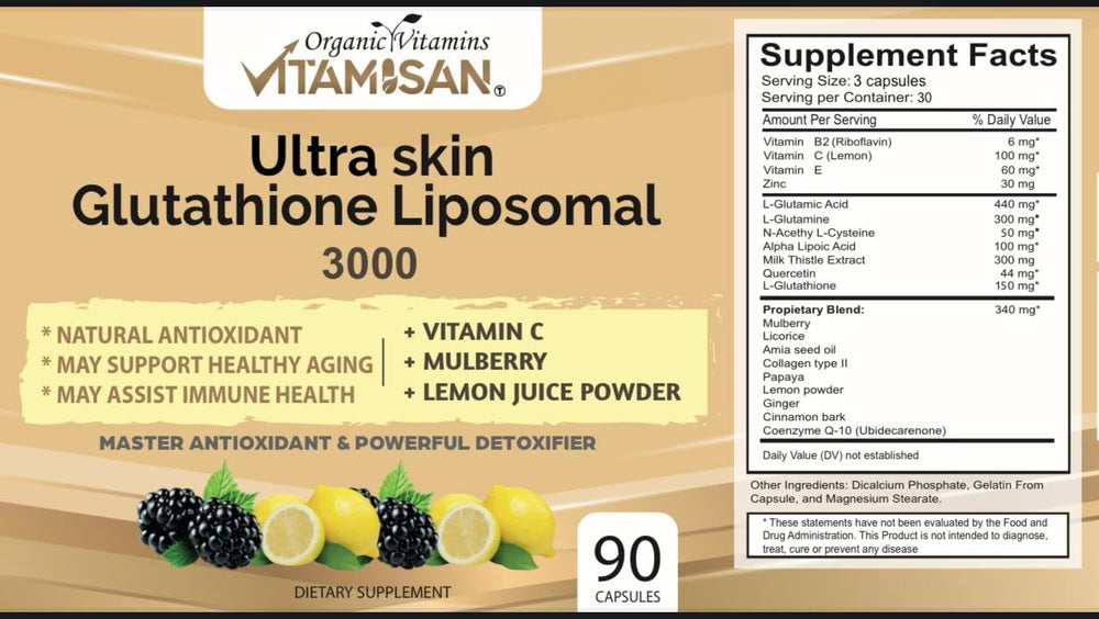 Ingredient close-up: L-Glutathione Liposomal, NAC, Milk Thistle (Silymarin)