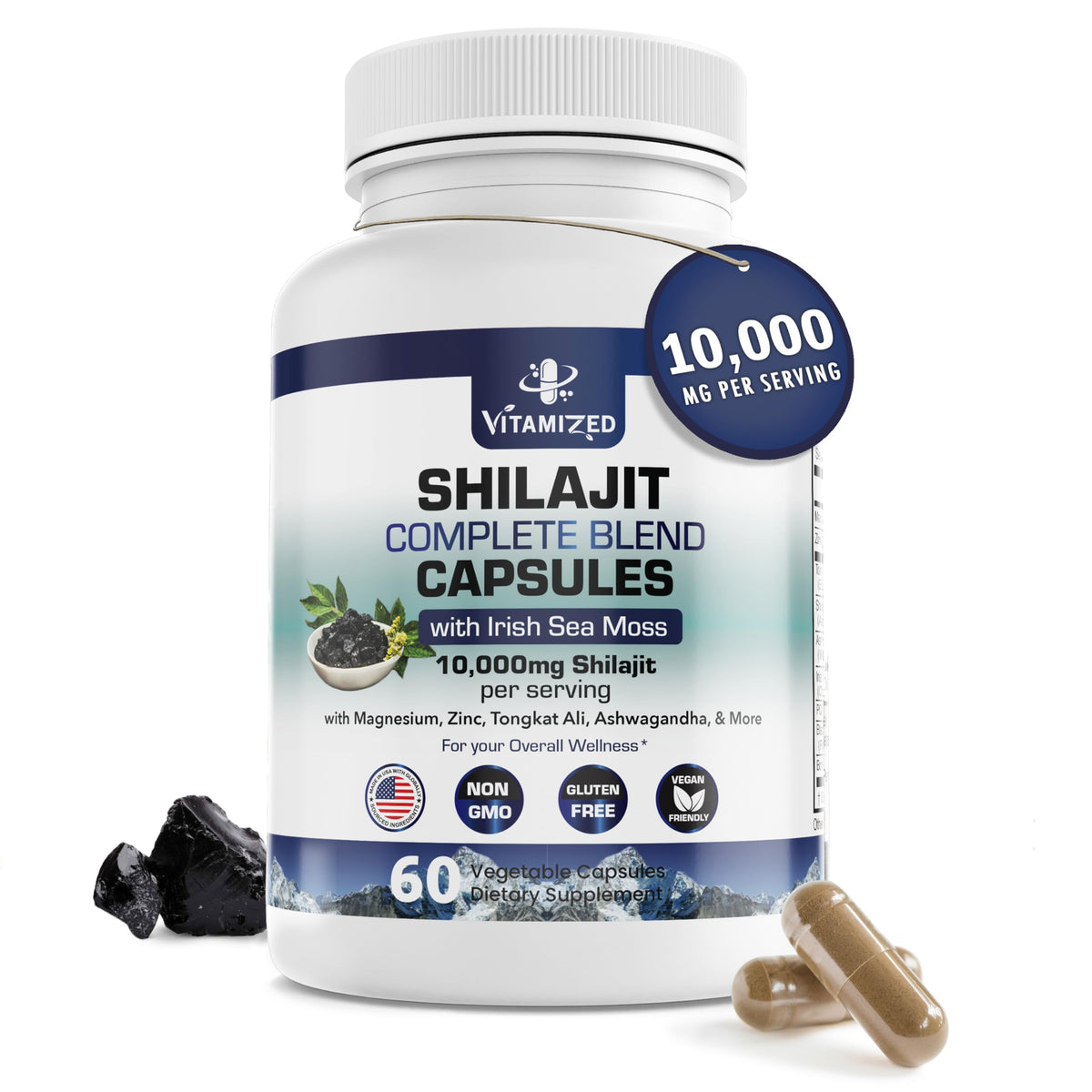 VITAMIZED Himalayan Shilajit bottle and packaging